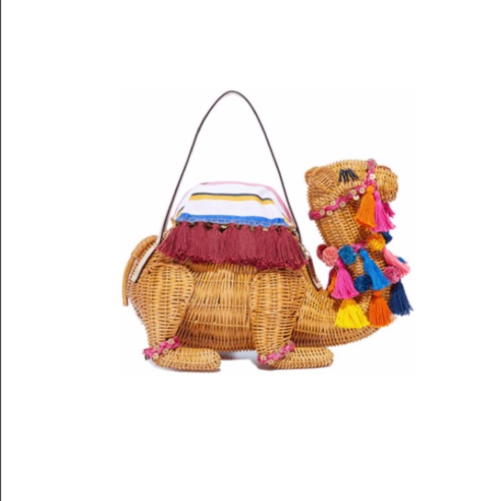 Kate Spade wicker Camel bag